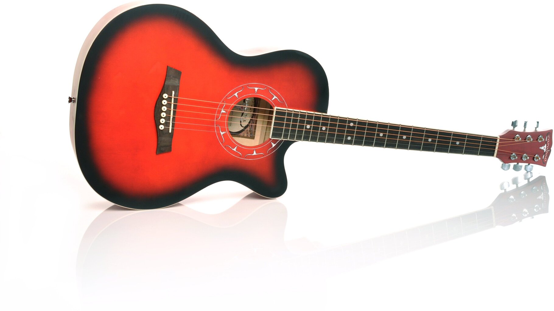 Adonis AGAW3921C RDS 39'' akustinė gitara (raudona) kaina ir informacija | Gitaros | pigu.lt