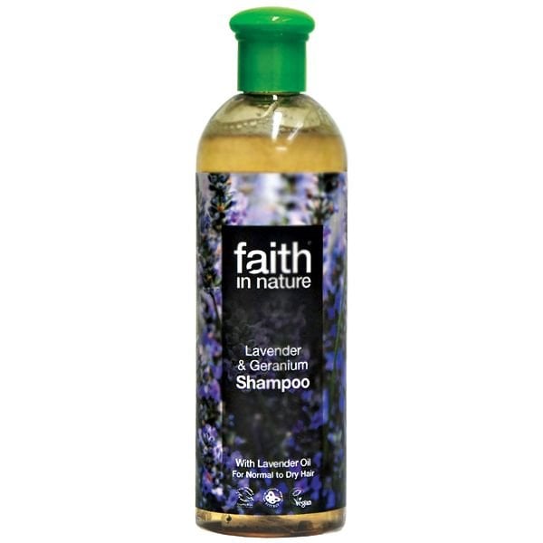 Maitinantis šampūnas Faith in Nature sausiems plaukams, Levandų 400 ml