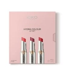 Набор Kiko Milano из 3 увлажняющих цветных бальзамов для губ, 9 гр цена и информация | Помады, бальзамы, блеск для губ | pigu.lt