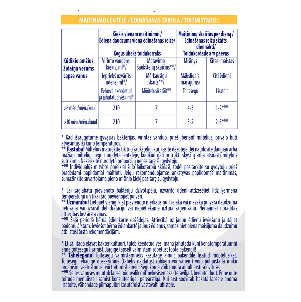 Nestlé NAN OPTIPRO PLUS 2 tolesnio maitinimo pieno mišinys kūdikiams, 350 g kaina ir informacija | Tolesnio maitinimo mišiniai | pigu.lt