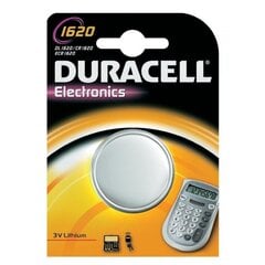 Литиевая батарея Duracell CR1620 3V (таблетка) цена и информация | Батарейки | pigu.lt