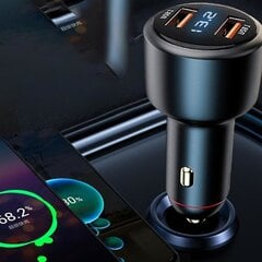 USB automobilinis įkroviklis 5A greito įkrovimo 12-24V lizdas cigarečių degiklis Automobilinis USB įkroviklis Telefono įkrovimo adapteris kaina ir informacija | Elementų krovikliai | pigu.lt