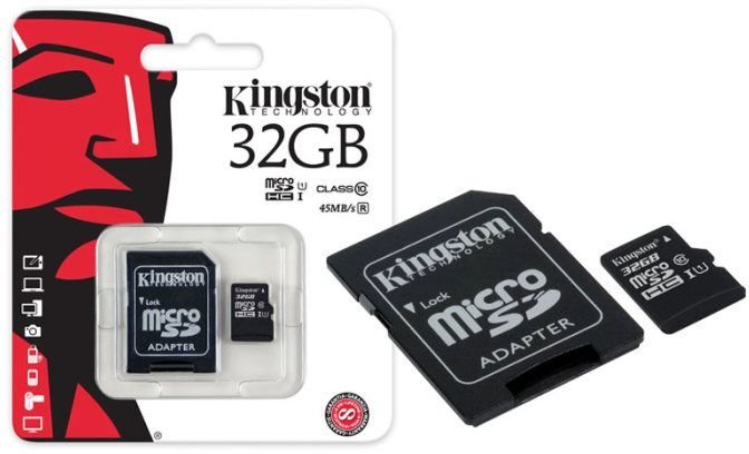 Kingston microSDHC 32GB, 10-tos klasės + SD adapteris kaina ir informacija | Atminties kortelės telefonams | pigu.lt