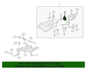 Porsche 911 996 2002-2005 priekinių žibintų lemputės laikiklis originalus 99663112800 kaina ir informacija | Auto reikmenys | pigu.lt