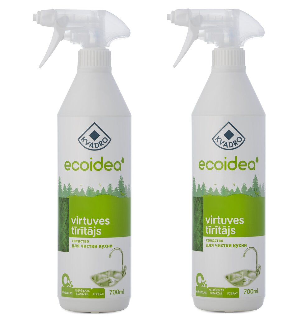 Kvadro virtuvės valiklis Ecoidea, 700 ml, 2 vnt цена и информация | Valikliai | pigu.lt