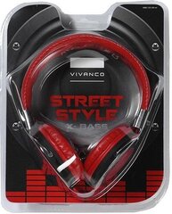 Vivanco headphones COL400, red (34880) kaina ir informacija | Ausinės | pigu.lt