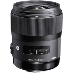 Sigma 35мм f/1.4 DG HSM Art объектив для Nikon цена и информация | Объективы | pigu.lt