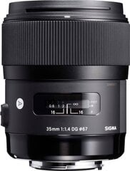 Sigma 35мм f/1.4 DG HSM Art объектив для Nikon цена и информация | Объективы | pigu.lt