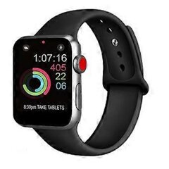 Apyrankė | C tipas – suderinamas su Apple iWatch – Silikoninė apyrankė – 38/40 mm mažas dydis – juodas kaina ir informacija | Išmaniųjų laikrodžių ir apyrankių priedai | pigu.lt