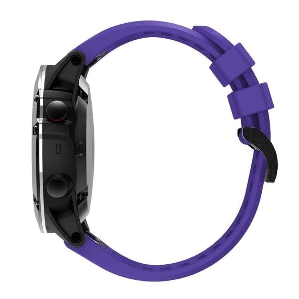 Garmin Fenix 5X laikrodis su silikonine juostele - Violet Purple kaina ir informacija | Išmaniųjų laikrodžių ir apyrankių priedai | pigu.lt