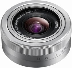 Panasonic LUMIX G VARIO 12-32mm / F3.5-F5.6 ASPH. / MEGA O.I.S. (H-FS12032-S) Silver kaina ir informacija | Objektyvai | pigu.lt