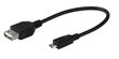 Vivanco microUSB-USB OTG 0.15m (45298) цена и информация | Kabeliai ir laidai | pigu.lt