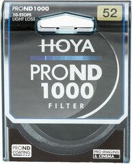 Hoya нейтрально-серый фильтр ND1000 Pro 52мм цена и информация | Фильтры для объективов | pigu.lt