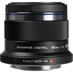 Olympus M.Zuiko Digital 45mm f/1.8 Juoda kaina ir informacija | Objektyvai | pigu.lt