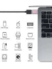 USB C į USB adapteris Thunderbolt 4/3 į USB 3.0 OTG Adapteris typec-c į USB adapteris, suderinamas su nešiojamuoju kompiuteriu / planšetiniu kompiuteriu / išmaniuoju telefonu su USB Type-C prievadu. USB-C į USB adapteris leidžia prijungti standartinius US kaina ir informacija | Kabeliai ir laidai | pigu.lt