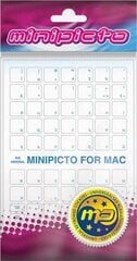 Наклейки для клавиатуры Minipicto RUS KB-MAC-CLRRU-BLUE-G, глянцевый синий цена и информация | Клавиатуры | pigu.lt