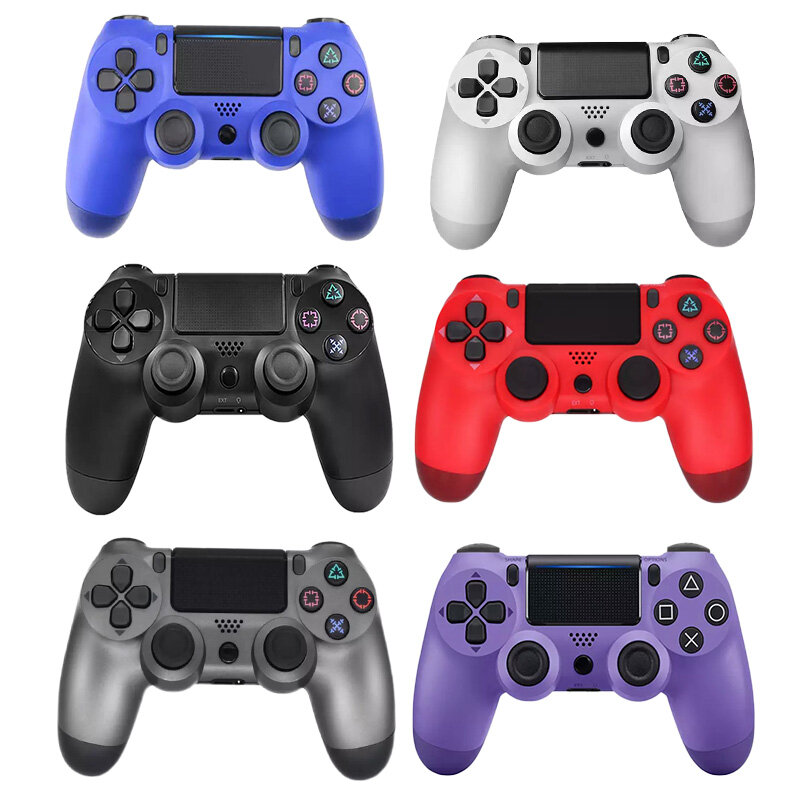 „Bluetooth 4.0“ belaidis valdiklis, skirtas PS4 žaidimų pultui, „Dualshock 4“ valdiklis, „Playstation 4“ valdiklis „Silver“ kaina ir informacija | Valdikliai | pigu.lt