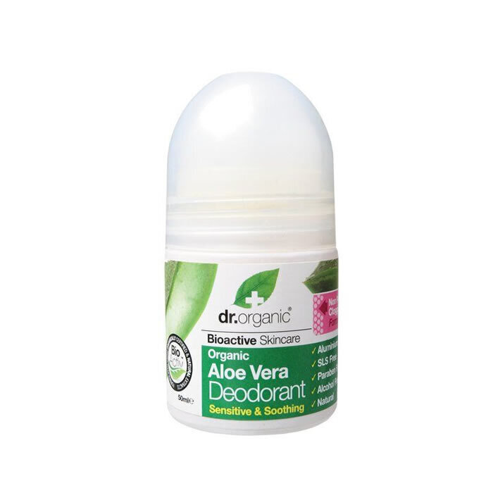 Rutulinis dezodorantas Dr. Organic Aloe Vera, 50 ml kaina ir informacija | Dezodorantai | pigu.lt