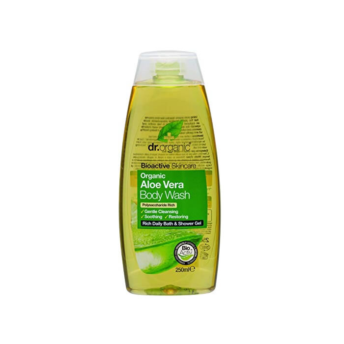 Natūrali dušo želė Dr Organic Aloe Vera, 250 ml