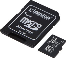 Atminties kortelė ir adapteris Kingston micro SD 8GB Class 10 U1 kaina ir informacija | Atminties kortelės telefonams | pigu.lt