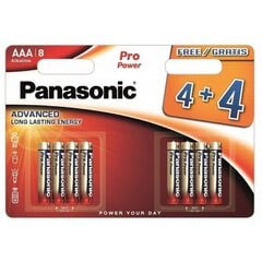 Panasonic elementai LR03PPG/8B (4+4vnt) kaina ir informacija | Elementai | pigu.lt