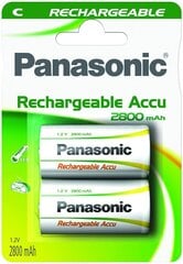 Panasonic аккумуляторные батарейки NiMh 2800mAh P14P/2B цена и информация | Батарейки | pigu.lt