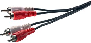 Vivanco кабель Promostick 2xRCA - 2xRCA 2.5м (19318) цена и информация | Кабели и провода | pigu.lt