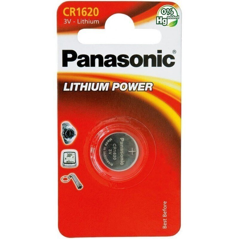Panasonic elementai CR1620/1B kaina ir informacija | Elementai | pigu.lt