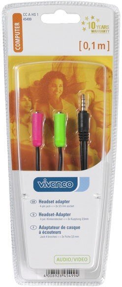 Vivanco 45499 цена и информация | Adapteriai, USB šakotuvai | pigu.lt