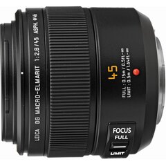 Panasonic Lumix 45mm F/2.8 Leica DG Macro-Elmarit ASPH OIS kaina ir informacija | Objektyvai | pigu.lt