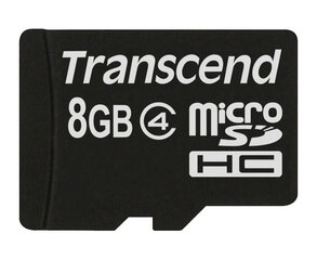 Transcend MicroSDHC 8GB kaina ir informacija | Atminties kortelės telefonams | pigu.lt