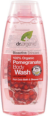 Natūrali dušo želė Dr. Organic Pomegranate 250 ml kaina ir informacija | Dušo želė, aliejai | pigu.lt