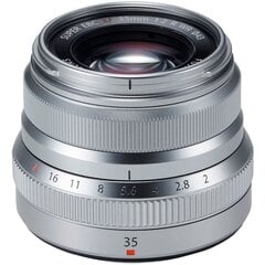 Fujinon XF 35mm f/2 R WR, silver kaina ir informacija | Objektyvai | pigu.lt