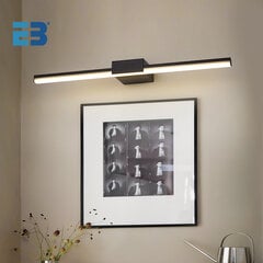 Modernus LED sieninis šviestuvas aliuminis vonios kambario apšvietimas su jutikliniu jungikliu 40cm 8W+BALTAS Šiltai baltas (2700-3500K) kaina ir informacija | Sieniniai šviestuvai | pigu.lt