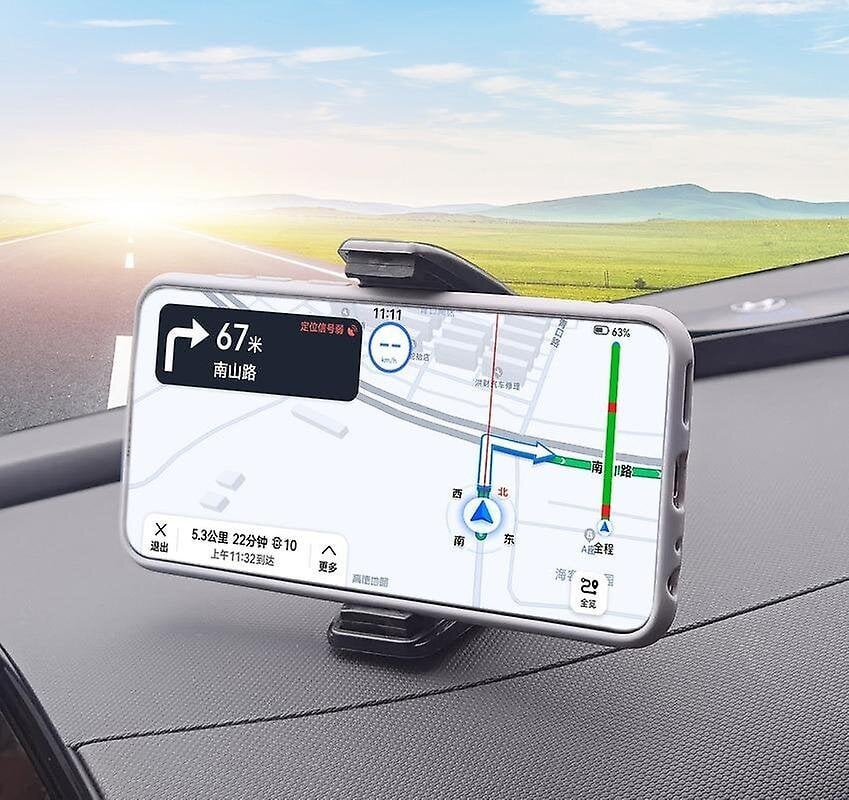 Automobilio prietaisų skydelio telefono laikiklio klijai ant prietaisų skydelio tvirtinimo stovo mobiliajam telefonui automobiliniame GPS laikiklyje, skirta iPhone Xiaomi Samsung kaina ir informacija | Telefono laikikliai | pigu.lt