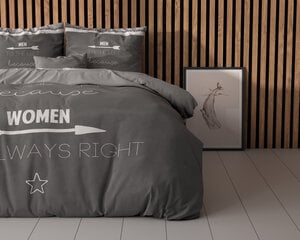 Patalynės komplektas Women Always Right, 240x220cm, Sleeptime, 3 dalys kaina ir informacija | Patalynės komplektai | pigu.lt