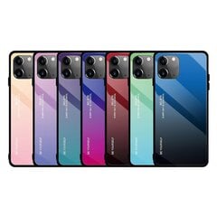 Gradientinis stiklo dangtelis skirtas iPhone 11 Pink 6,1 colio iPhone 11 kaina ir informacija | Telefono dėklai | pigu.lt