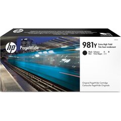 HP 981Y Extra High Yield Black PageWide Cartridge kaina ir informacija | Kasetės rašaliniams spausdintuvams | pigu.lt