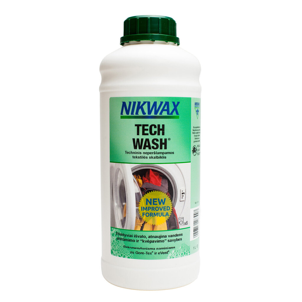 Skalbiklis Nikwax TECH WASH, 300 ml цена и информация | Turistinio inventoriaus, drabužių ir avalynės priežiūros priemonės | pigu.lt