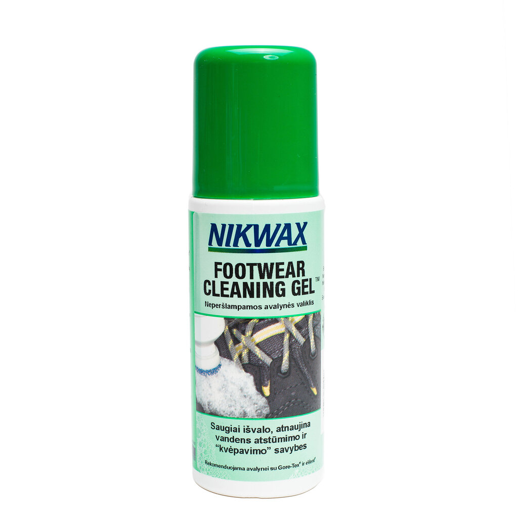 Avalynės valiklis Nikwax FOOTWEAR CLEANING GEL 125 ml цена и информация | Turistinio inventoriaus, drabužių ir avalynės priežiūros priemonės | pigu.lt