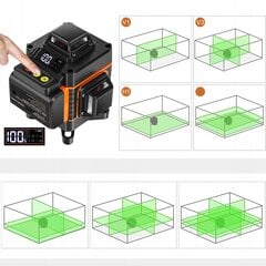 Linijinis lazerinis nivelyras, ETIME kaina ir informacija | Mechaniniai įrankiai | pigu.lt