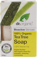 Muilas Dr. Organic Tea Tree, 100 g kaina ir informacija | Muilai | pigu.lt