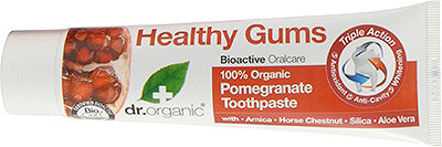 Natūrali dantų pasta Dr. Organic Pomegranate, 100 ml цена и информация | Dantų šepetėliai, pastos | pigu.lt