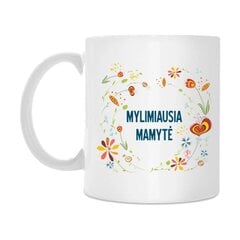 Puodelis "Mylimiausia mamytė" kaina ir informacija | Originalūs puodeliai | pigu.lt