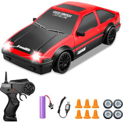 2,4 g Drift RC Car 4wd RC Drift Car Toy Nuotolinio valdymo pultas Gtr Modelis Ae86 Transporto priemonės Automobilio RC Lenktynių Automobilių Žaislas Vaikams Kalėdų Dovanos Fk kaina ir informacija | Žaislai berniukams | pigu.lt