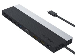 Концентратор/Док-Станция Wavlink Usb C, Тройной Адаптер Дисплея С Hdmi/Display Port/Vga, Зарядка Pd3.0 100 Вт (85 Вт Для Пк), Ethernet, 2 Порта Usb 3.0 И Usb 2.0, Устройство Чтения Карт Памяти Microsd И Sd, Для Windows/Mac И 
Более цена и информация | Адаптеры, USB-разветвители | pigu.lt