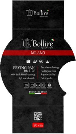 Bollire keptuvė MILANO Line, 20 cm цена и информация | Keptuvės | pigu.lt