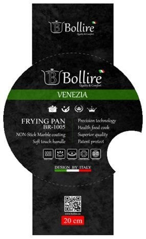 Bollire keptuvė VENEZIA Line, 20 cm kaina ir informacija | Keptuvės | pigu.lt