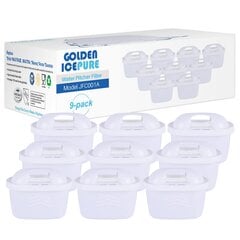 GOLDEN ICEPURE keičiamas vandens filtras Brita Maxtra+, Maxtra Plus, Mavea, Anna Duomax, 9 vnt. kaina ir informacija | Vandens filtrai | pigu.lt