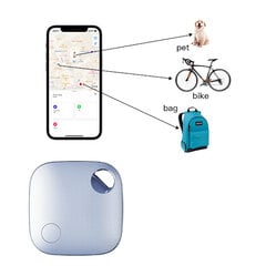 Mini GPS sekiklis – sekimas realiuoju laiku, programa be prenumeratos, IP65 atsparus vandeniui telefonui, piniginei, raktui, vaikams, augintiniams kaina ir informacija | Pavadėliai, antkakliai, petnešos katėms | pigu.lt